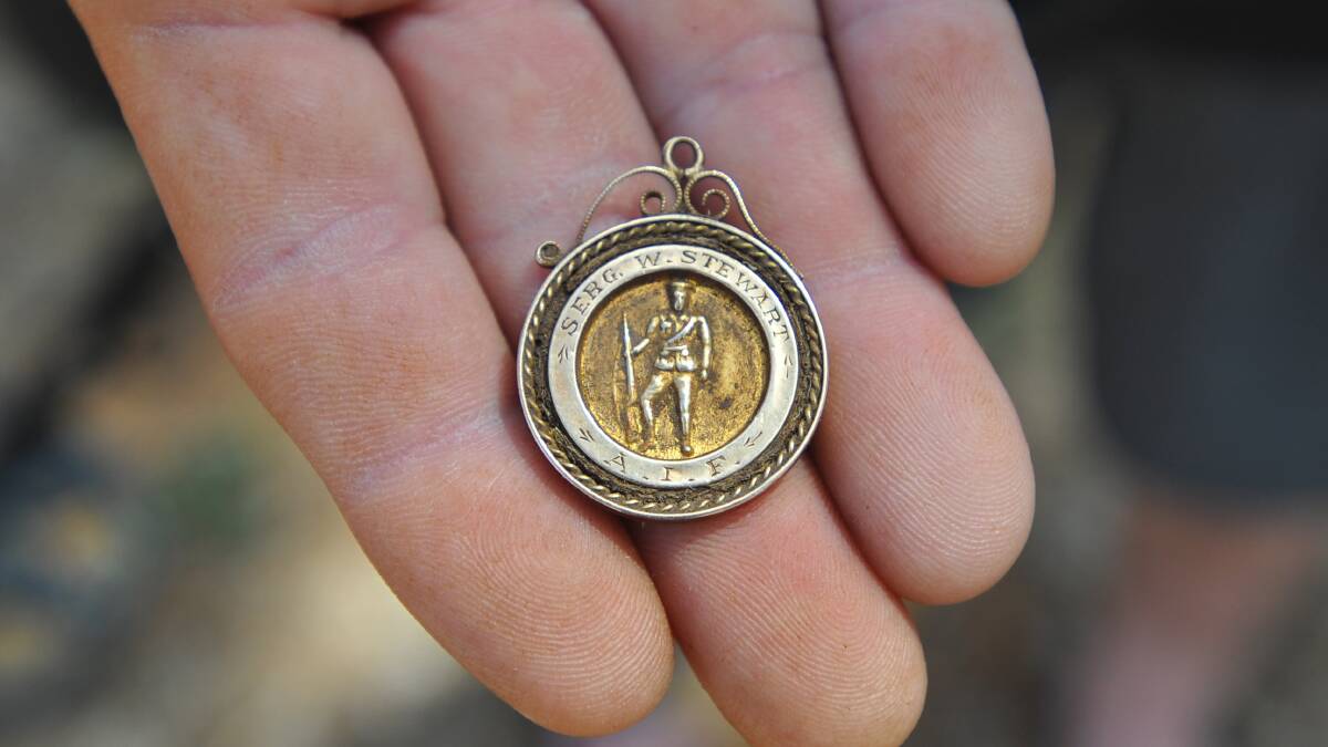 Darren Blake found a war medal belonging to one W. Stewart.