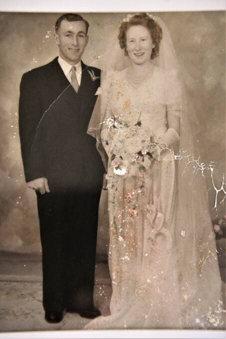 Ern and Jean on their wedding day.