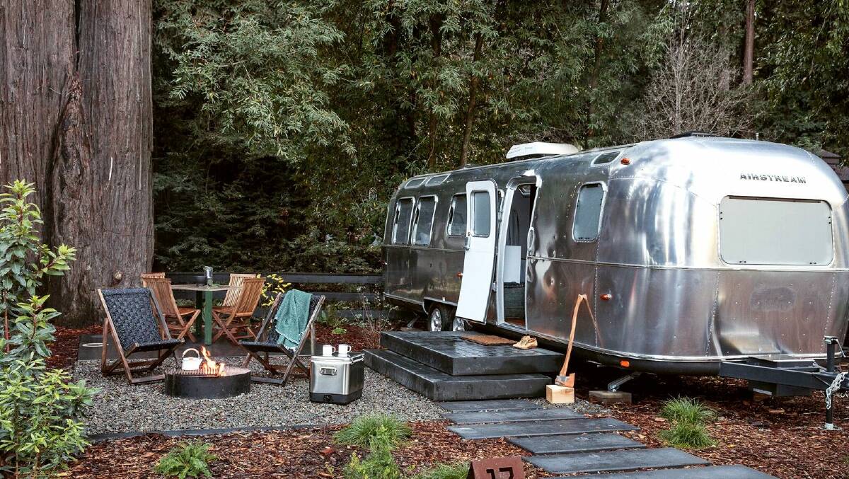 OUTDOOR LUXURY: Stylish stay-put caravans