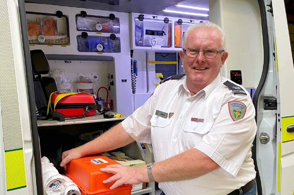 LIFE SAVER: Award winner and community hero Wayne Doran has been a volunteer ambulance officer in Tasmania for nearly 30 years.