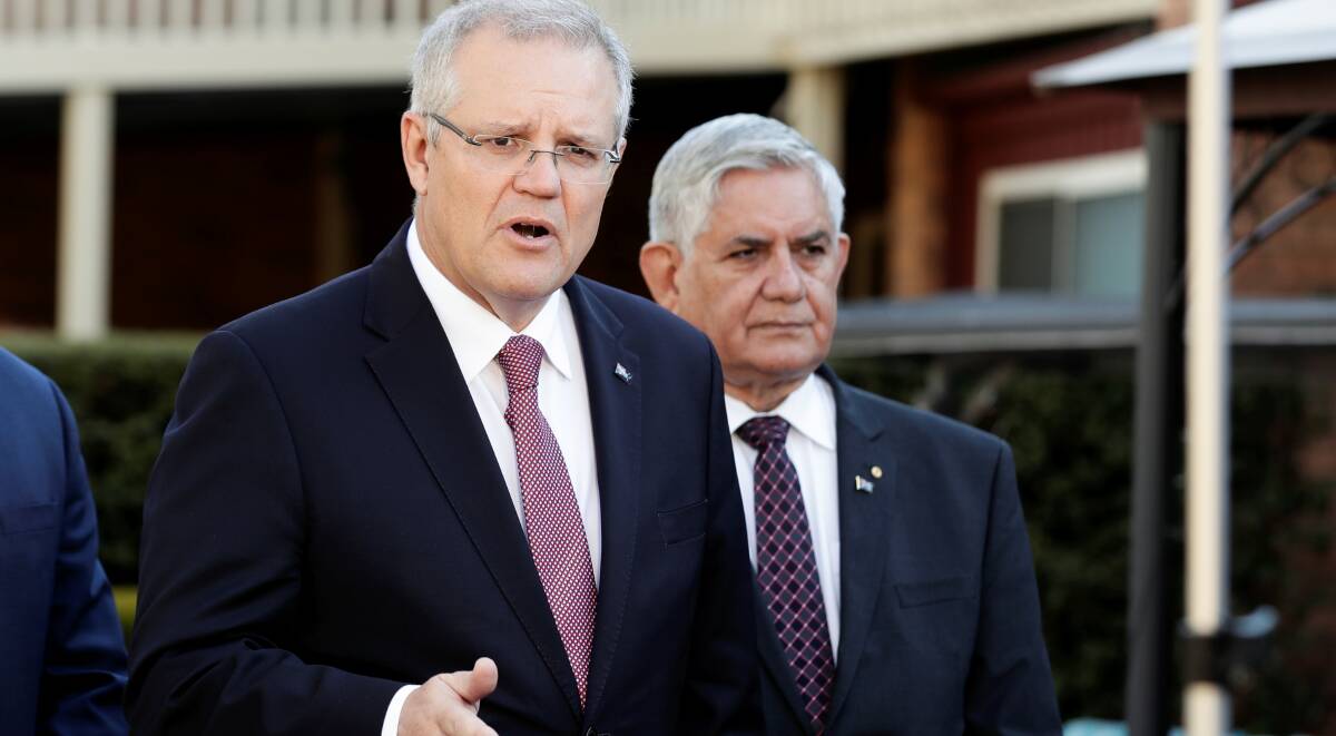 FIRST STEP IN RE- ESTABLISHING TRUST: Prime Minister Scott Morrison and Aged Care Minister Ken Wyatt at the announcement of the terms of reference for the Aged Care Quality and Safety Royal Commission. 