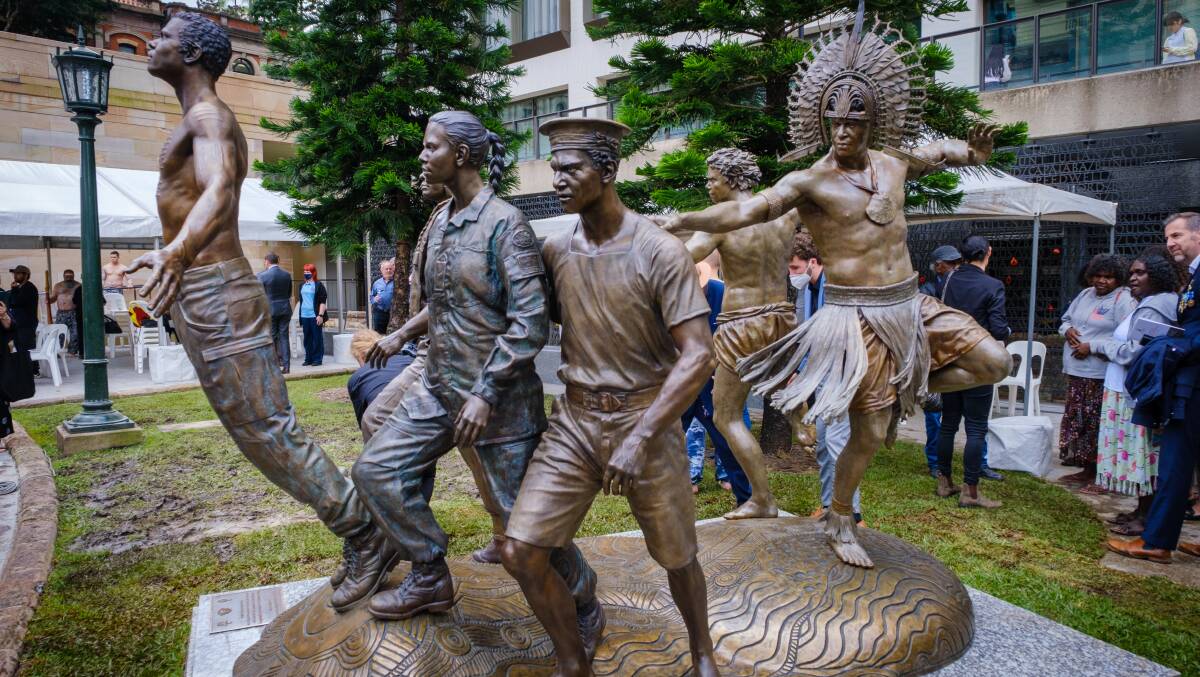 HONOURING SERVICE: A new memorial to Australia's Indigenous service men and women has been unveiled in ANZAC Square, Brisbane.