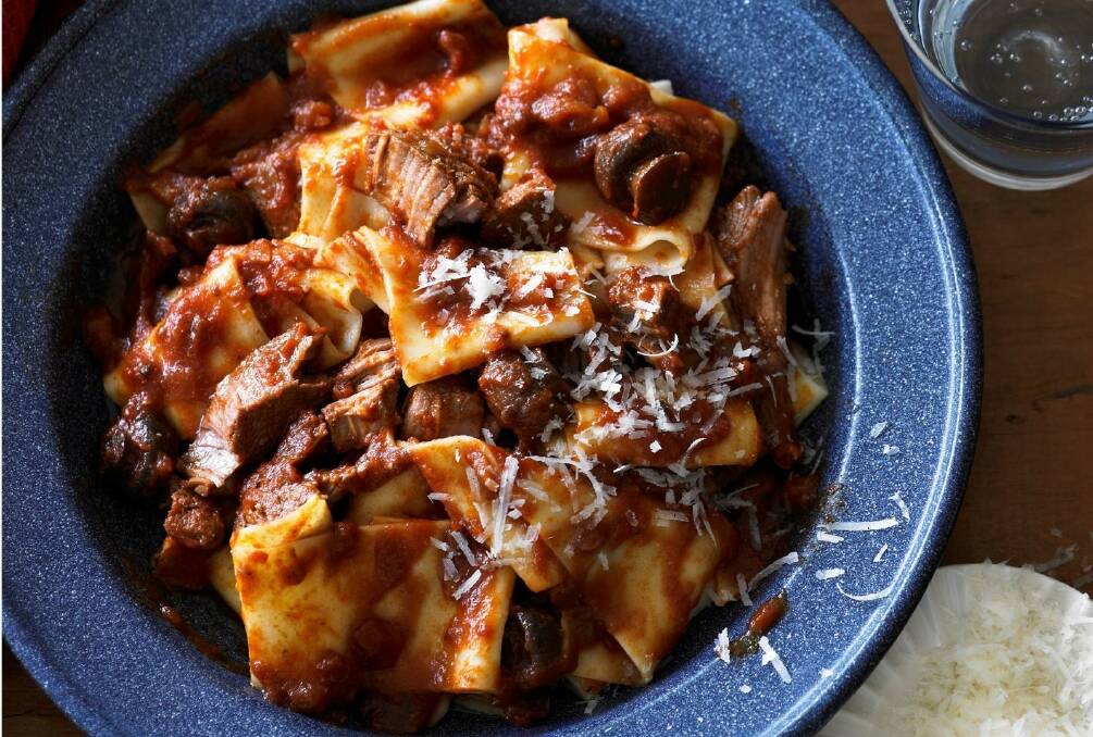 Recipe: Pappardelle with Mediterranean lamb stew