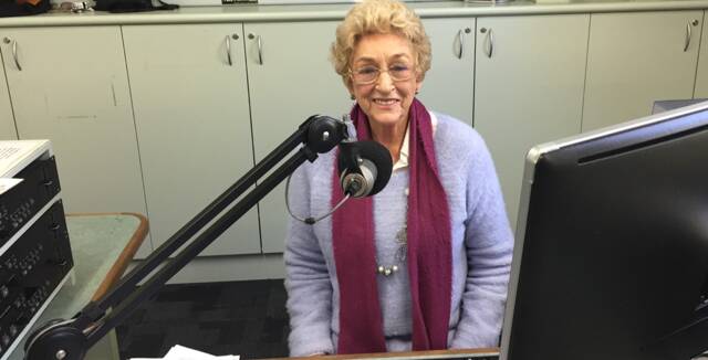 LIVEWIRE: Maree Curtis hosts her own interview-based radio program and podcast, advocates for older people, reads in French and loves a spirited political discussion. Photo: Lisa McLean 2MCE.