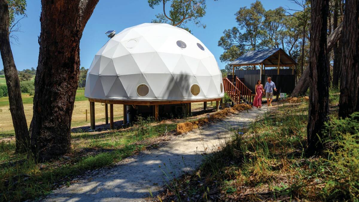 TRANQUILITY: Try Mile End Glamping near beautiful Margaret River in WA's south west. Photo: Tourism Western Australia