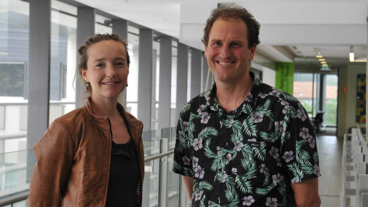 STANDING TALL: Associate Professor Kim Delbaere and Dr Matthew Brodie have designed a smart-technology program to help prevent falls in people with Parkinson's disease. 

