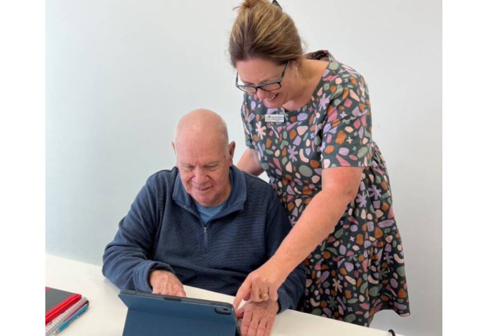 BREACHING THE DIGITAL DIVIDE: Malcolm Locke explores the world of tech helped by CHQL's community development officer Connie Crookshanks. 