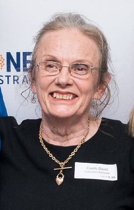 NSW retiree Carole David has endured many broken bones in her battle against osteoorosis. Picture supplied 