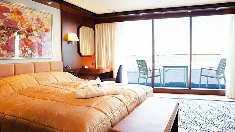 BOUTIQUE CRUISING: Relax in a suite aboard Astor.