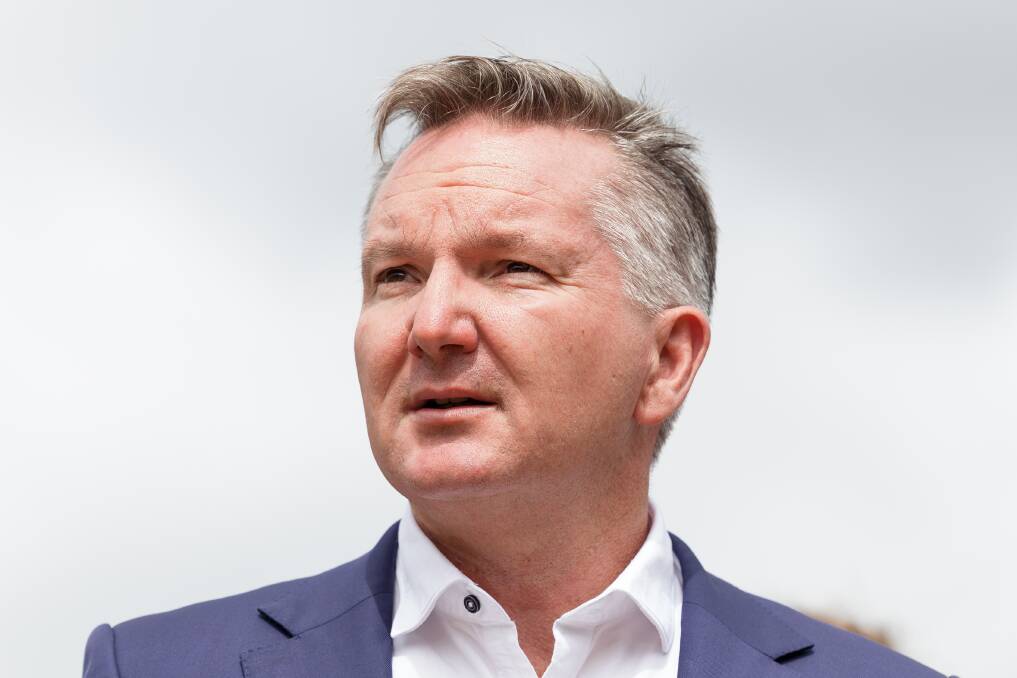 Climate Change and Energy Minister Chris Bowen has introduced this government's signature climate bill to the lower house. Picture: Sitthixay Ditthavong